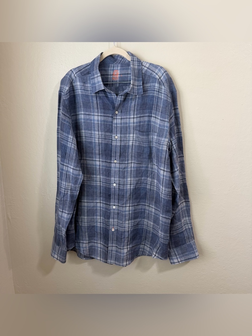J.McLaughlin Men’s Gramercy Linen Shirt – Large breathable sustainable material